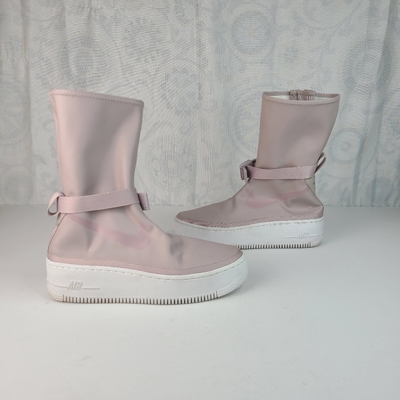 Nike Shoes - Nike Air Force 1 Sage High Violet Ash rain boots women's Sz 6.5 EUC